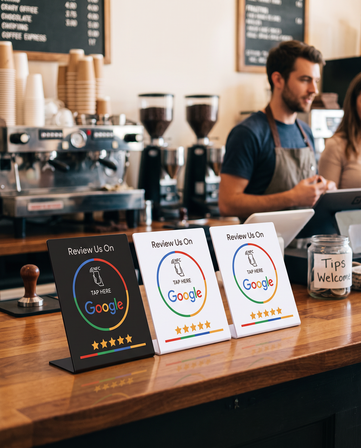 3 x Google Review Стойка